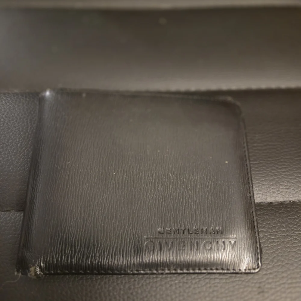 Black Leather Givenchy Gentleman Bifold Wallet